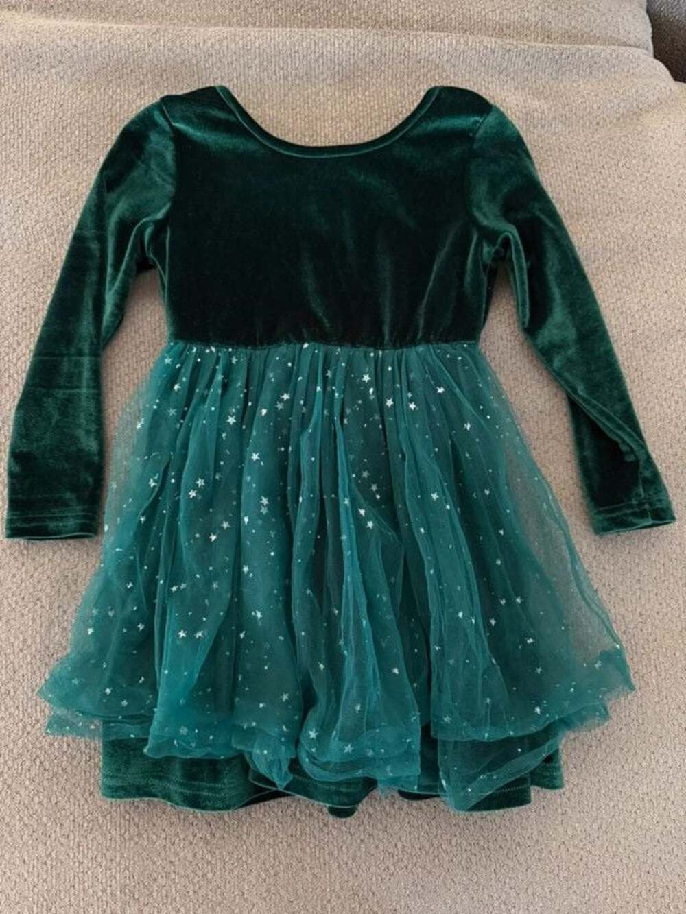 Long sleeve velvet dress